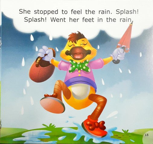 Dukey And Her Umbrella Level 1 - Little Friends Moral Stories