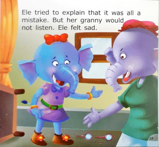 Ele And Her Grandmother's Glasses Level 1 - Little Friends Moral Stories