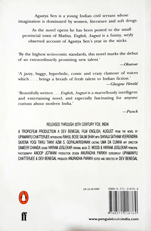 English, August: An Indian Story (P)