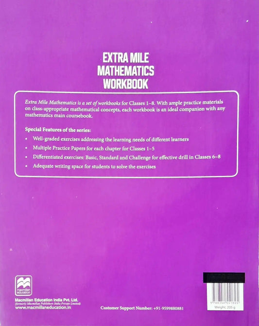 Extra Mile Mathematics Workbook Class 1