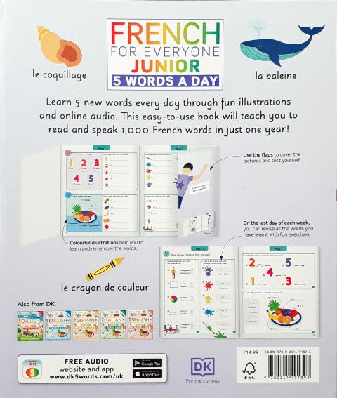 DK French For Everyone Junior 5 Words A Day