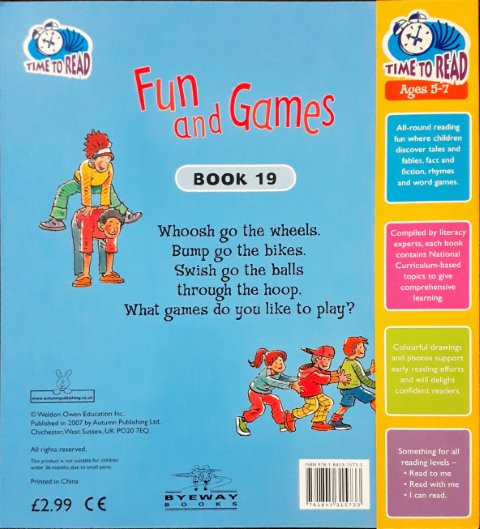 Time To Read Fun And Games Book 19
