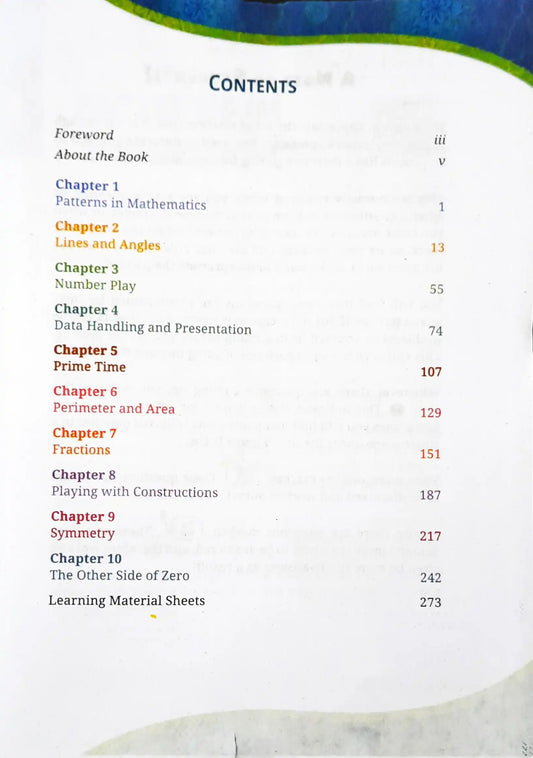 NCERT Mathematics Textbook Grade 6 : Ganita Prakash