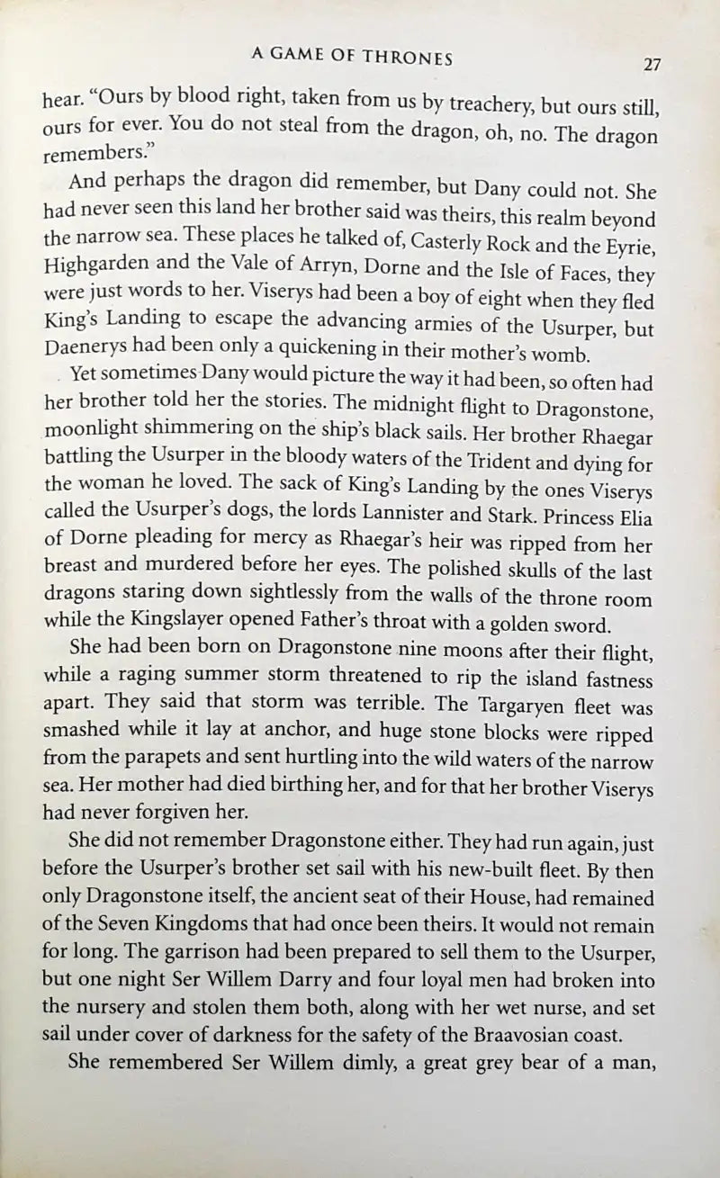 A Song of Ice and Fire #1 : A Game of Thrones