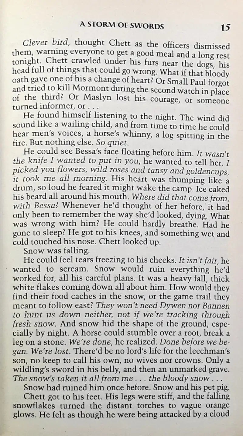 A Song of Ice and Fire #3 : A Storm of Swords (P)