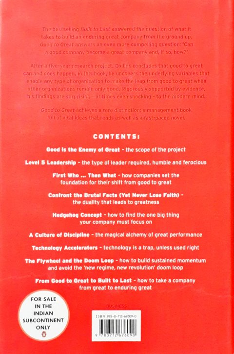 Good To Great Why Some Companies Make the Leap and Others Don't