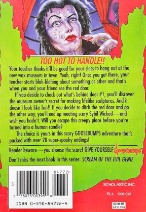 Goosebumps Welcome To The Wicked Wax Museum