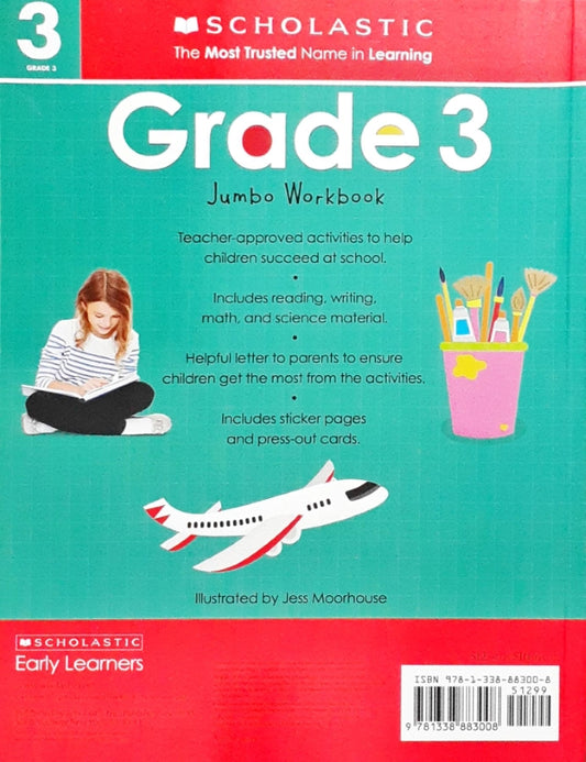 Third Grade Jumbo Workbook: Scholastic Early Learners