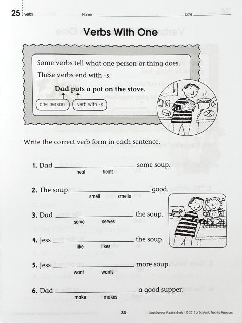 Great Grammar Practice Grade 1