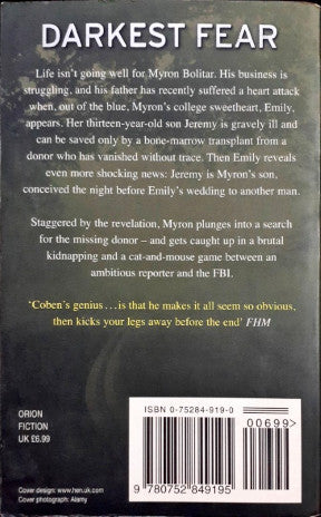 Myron Bolitar #7 Darkest Fear (P)