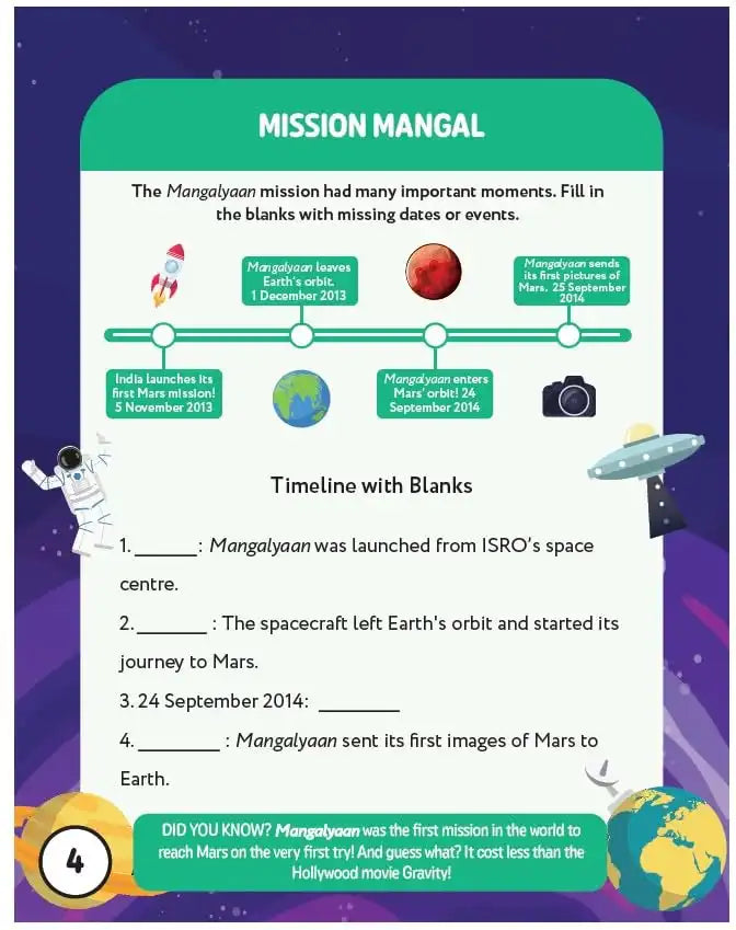 Hello India! Fun India Activity Book : Important Dates And Events
