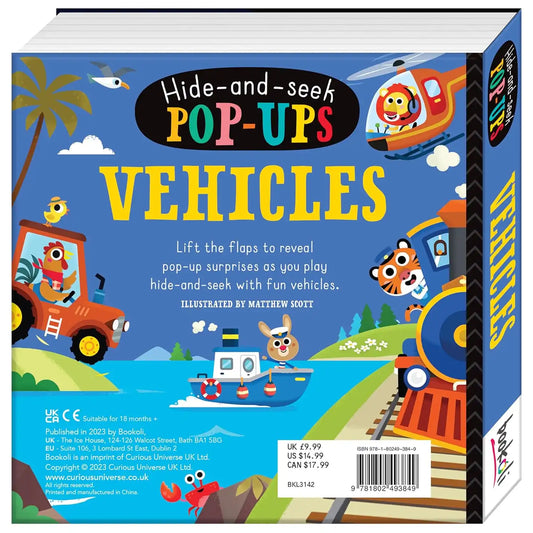 Vehicles : Hide and Seek Pop-Ups | With 5 Pop up Surprises