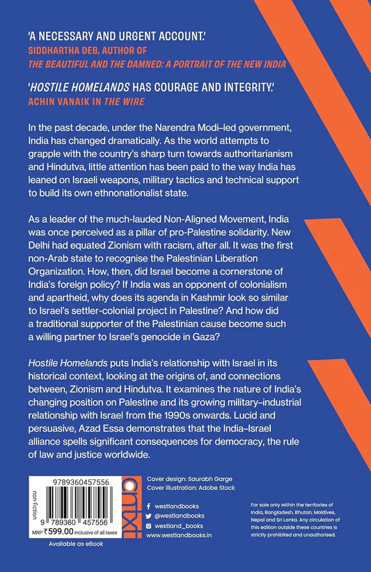 Hostile Homelands : The New Alliance Between India And Israel