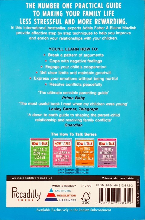 How To Talk So Kids Will Listen And Listen So Kids Will Talk