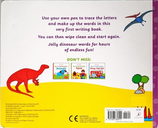 My First Writing Book Dinosaurs