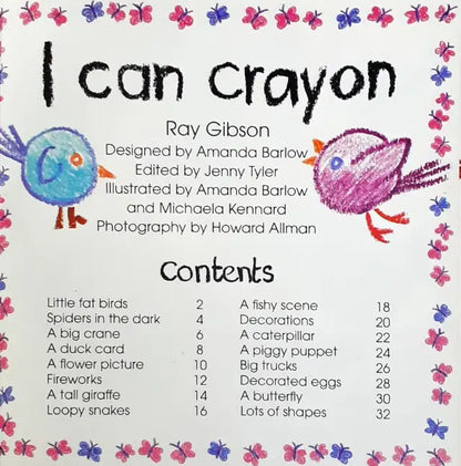 Usborne Playtime I Can Crayon (P)