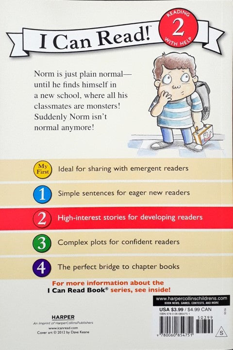 I Can Read Level 2 Monster School First Day Frights