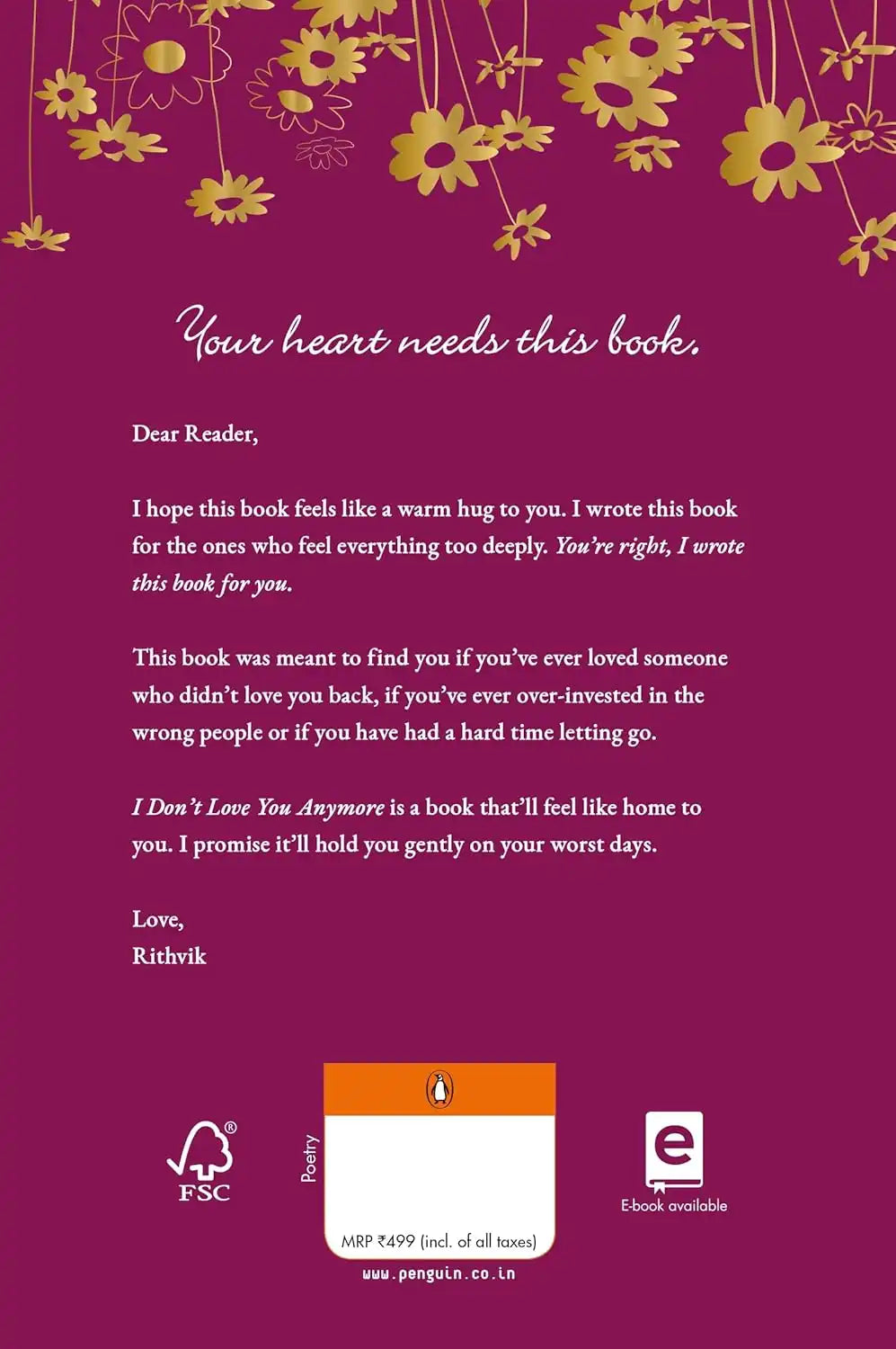 I Don’t Love You Anymore | Special Hardcover Edition