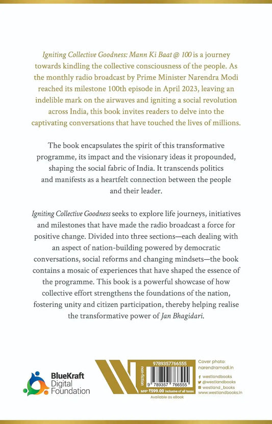 Igniting Collective Goodness : Mann Ki Baat @100 | Hardcover