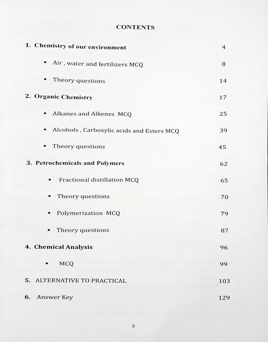 IGCSE Chemistry Part 3 (0620) PracticeΒ Workbook