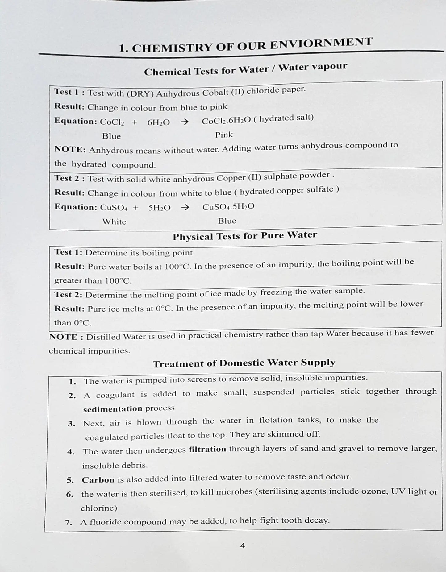 IGCSE Chemistry Part 3 (0620) Practice Workbook