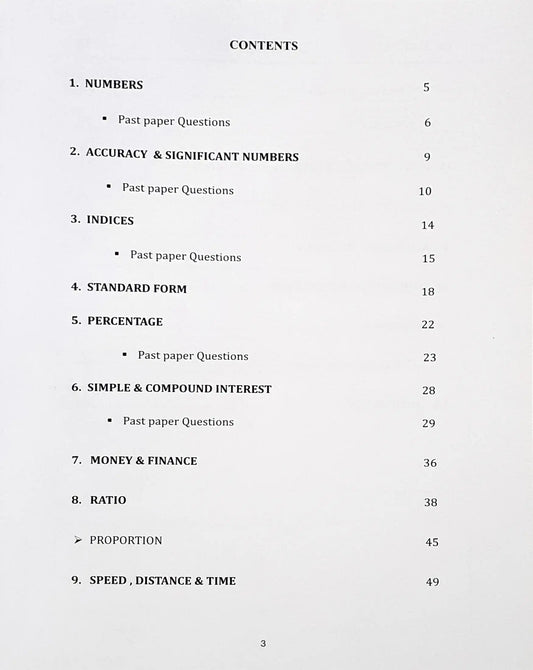 IGCSE Math Part 1 (0580) Practice Workbook