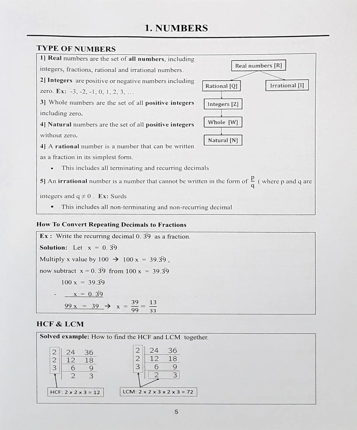 IGCSE Math Part 1 (0580) Practice Workbook