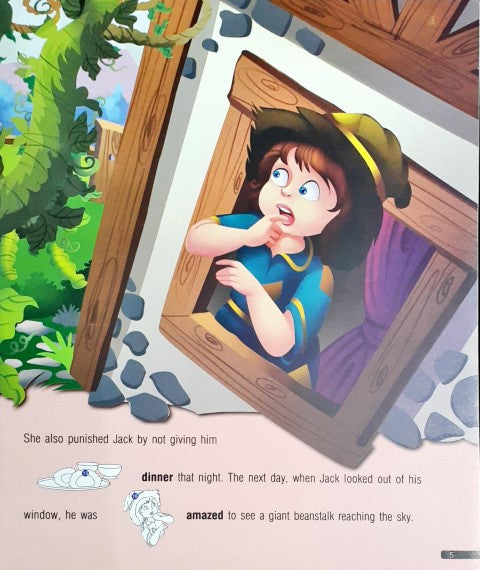 Sticker Key Words Fairy Tales Jack And The Beanstalk With Over 50 Stickers