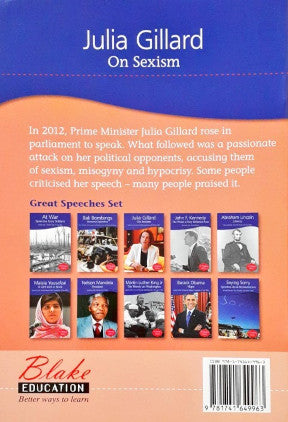 Julia Gillard On Sexism Speech To The House of Representatives 9 October 2012