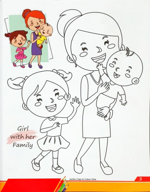 Jumbo Copy to Colour Girls