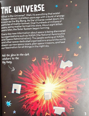 Know and Glow Space Sticker Activities