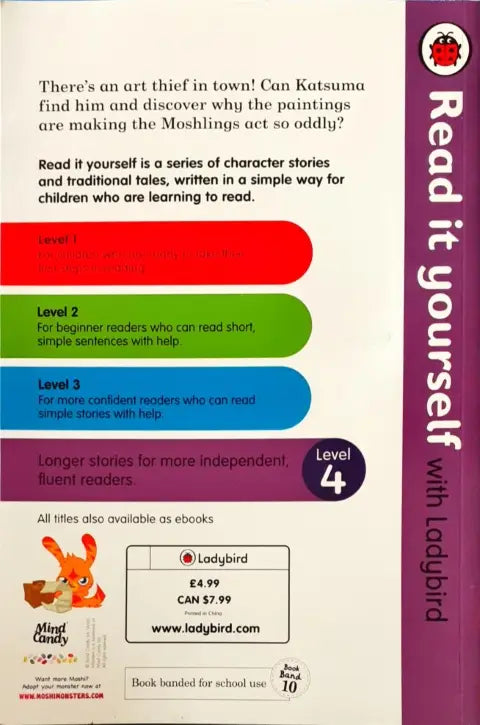Read It Yourself With Ladybird Level 4 Moshi Monsters Katsuma And The Art Thief (P)