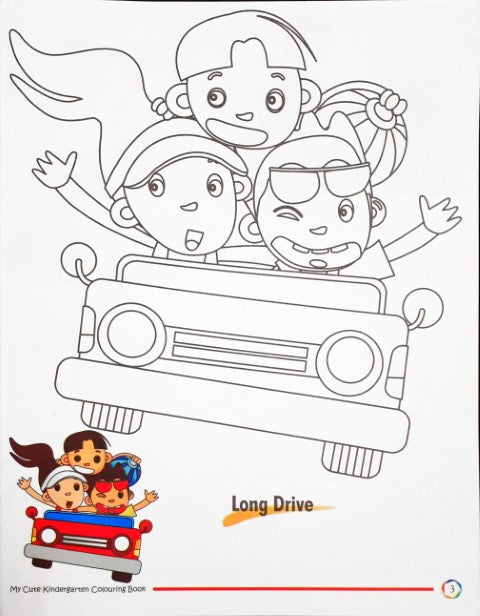 My Cute KinderGarten Colouring Book