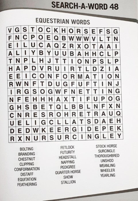 Large Print Search A Word (Red)