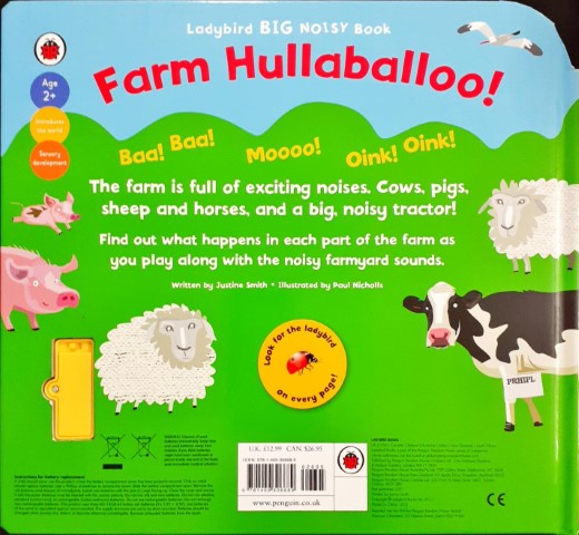 Ladybird Big Noisy Book : Farm Hullaballoo