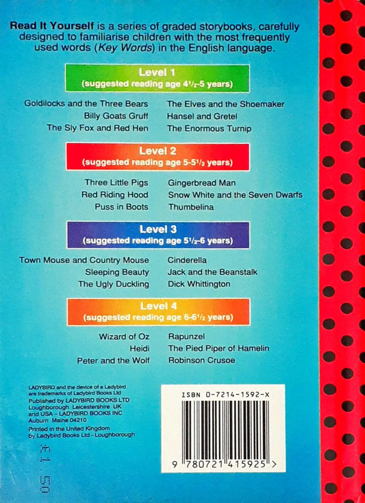 Ladybird Read it Yourself : The Pied Piper of Hamelin Level 4 (P)