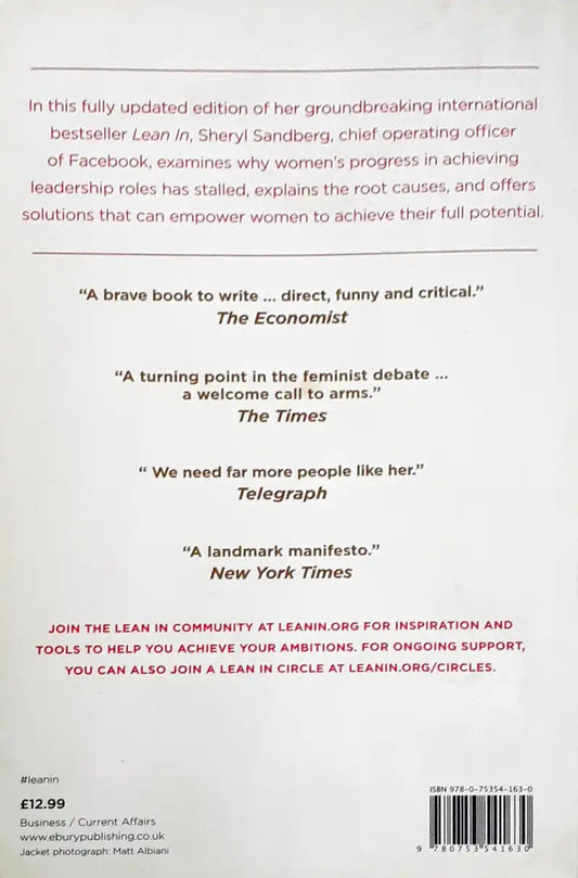 Lean In Women, Work, and the Will to Lead (P)