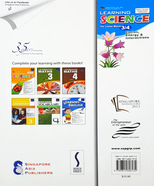 SAP Learning Science For Lower Block 3/4: Cycles, Energy & Interactions 2014 ed