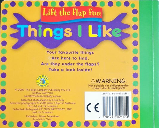 Lift the Flap Fun Things I Like
