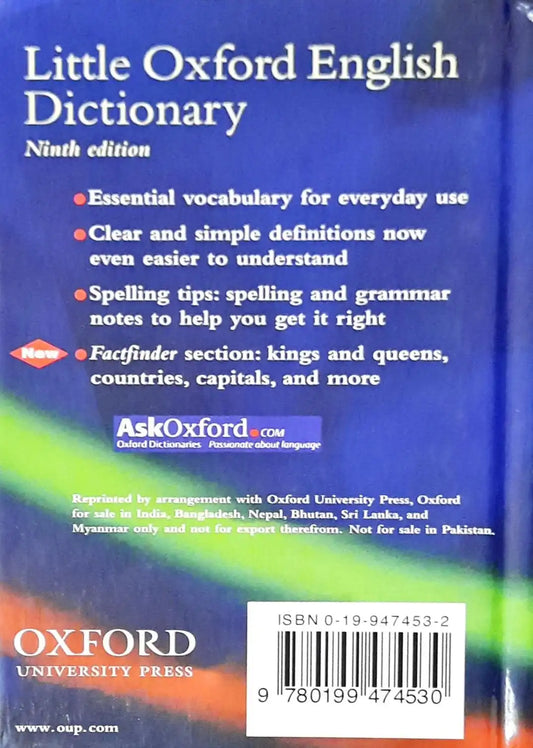 Little Oxford English Dictionary : 9th Indian Edition