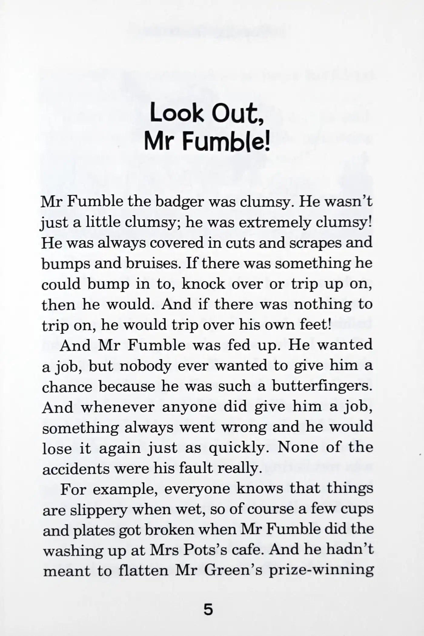 Look Out, Mr Fumble! and Other Stories | Popular Rewards