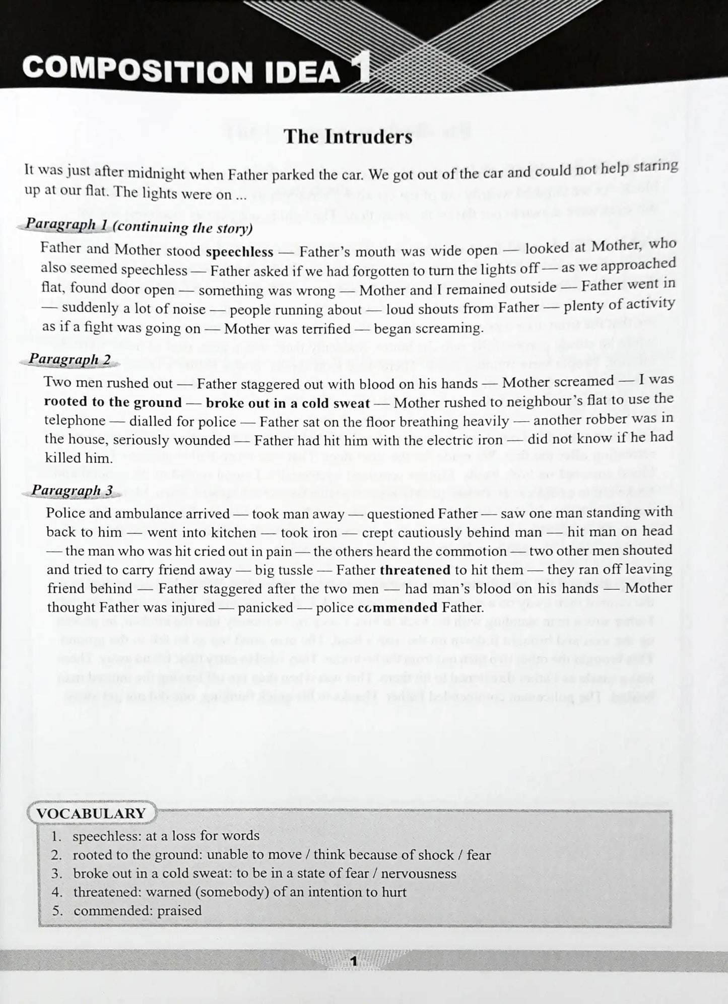 SAP English Model Compositions for Lower Secondary Levels