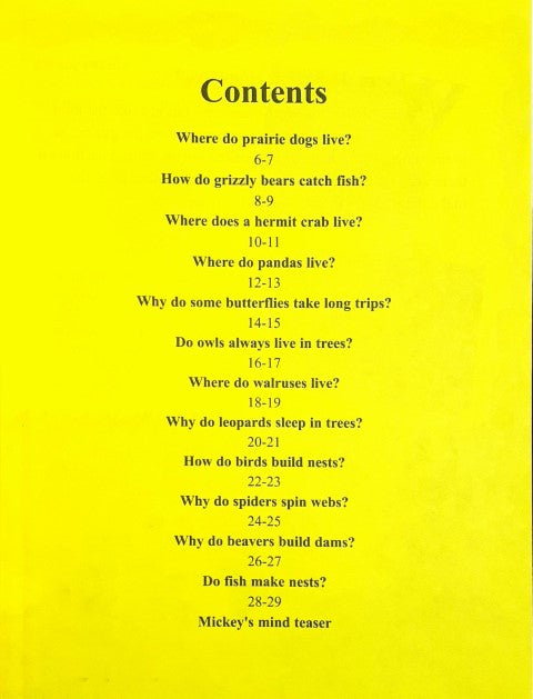 Disney Mickey Wonders Why - Animal Homes And Habitats