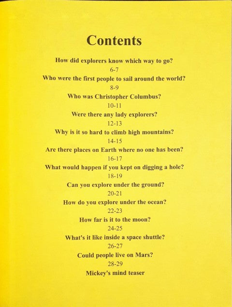 Disney Mickey Wonders Why - Explorers And Exploration