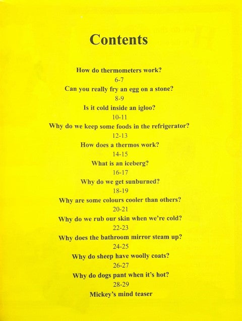 Disney Mickey Wonders Why - Things That Are Hot And Things That Are Not