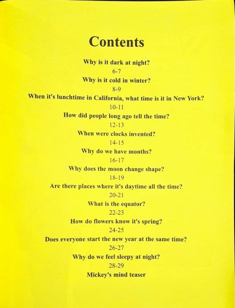 Disney Mickey Wonders Why - Time And Seasons