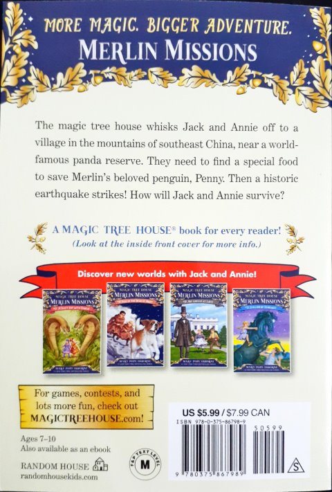 A Perfect Time For Pandas #20 Magic Tree House Merlin Missions