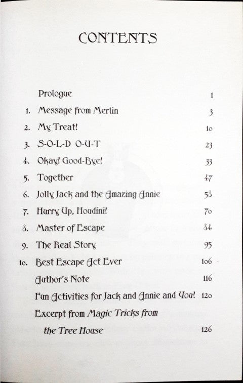 Hurry Up Houdini #22 Magic Tree House Merlin Missions