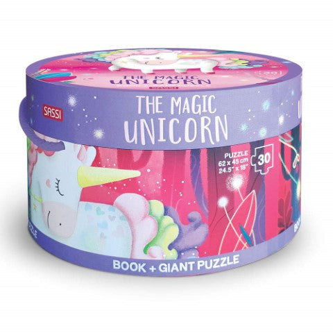 The Magic Unicorn 30 Pieces Giant Puzzle With Board Book