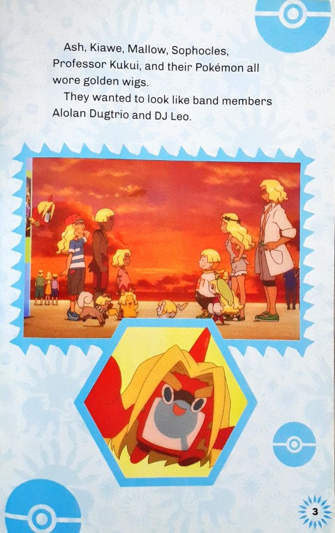 Pokemon The Series Sun and Moon Making the Band Level 2 Reader With Stickers